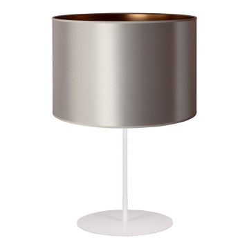 Duolla - Настольная лампа CANNES 1xE14/15W/230V диаметр 20 см серебристый/медный/белый