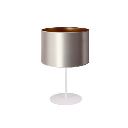 Duolla - Настольная лампа CANNES 1xE14/15W/230V диаметр 20 см серебристый/медный/белый