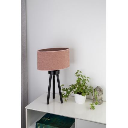 Duolla - Настольная лампа OVAL 1xE27/15W/230V диаметр 30 см розовый