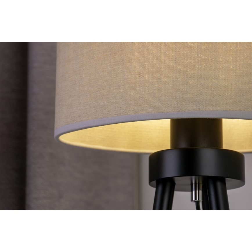 Duolla - Настольная лампа OVAL 1xE27/15W/230V диаметр 30 см серый