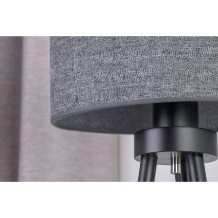 Duolla - Настольная лампа OVAL 1xE27/15W/230V диаметр 30 см серый