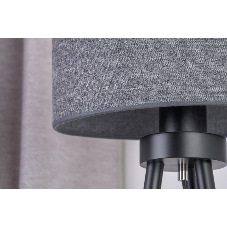 Duolla - Настольная лампа OVAL 1xE27/15W/230V диаметр 30 см серый