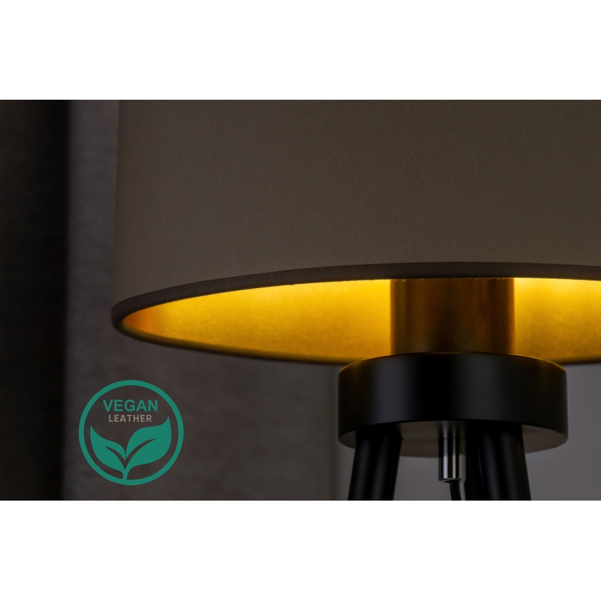 Duolla - Настольная лампа OVAL VEGAN 1xE27/15W/230V диаметр 30 см бежевый