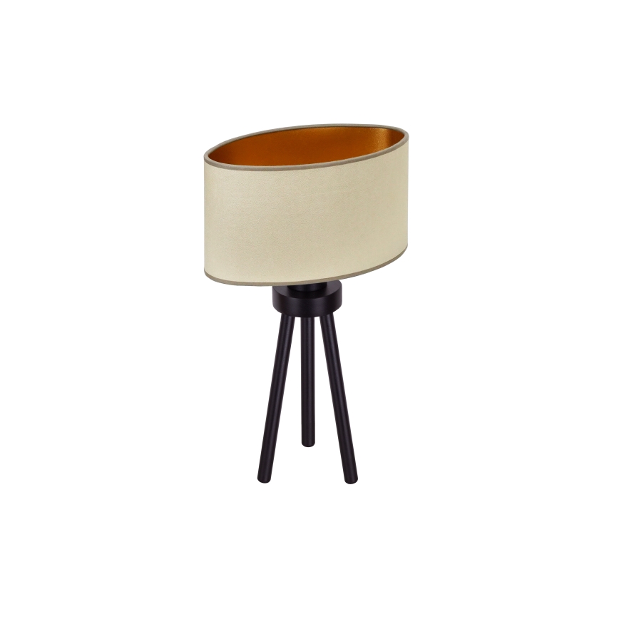 Duolla - Настольная лампа OVAL VEGAN 1xE27/15W/230V диаметр 30 см бежевый