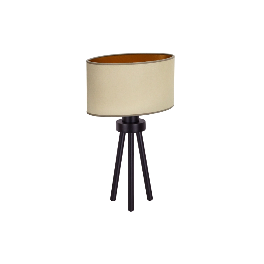Duolla - Настольная лампа OVAL VEGAN 1xE27/15W/230V диаметр 30 см бежевый