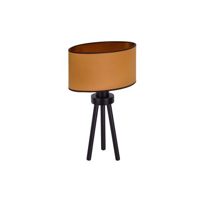 Duolla - Настольная лампа OVAL VEGAN 1xE27/15W/230V диаметр 30 см коричневый