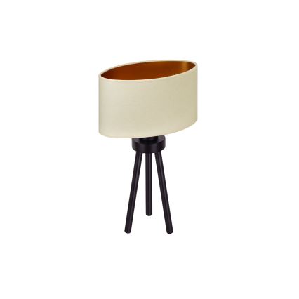 Duolla - Настольная лампа OVAL VEGAN 1xE27/15W/230V диаметр 30 см кремовый