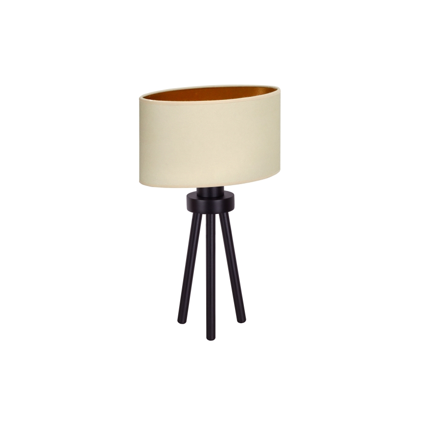 Duolla - Настольная лампа OVAL VEGAN 1xE27/15W/230V диаметр 30 см кремовый