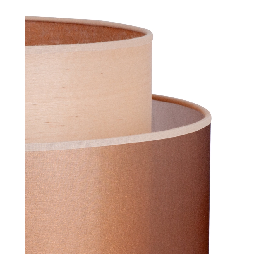 Duolla - Настольная лампа WOOD BOHO 1xE27/15W/230V диаметр 25 см медный/коричневый/бежевый