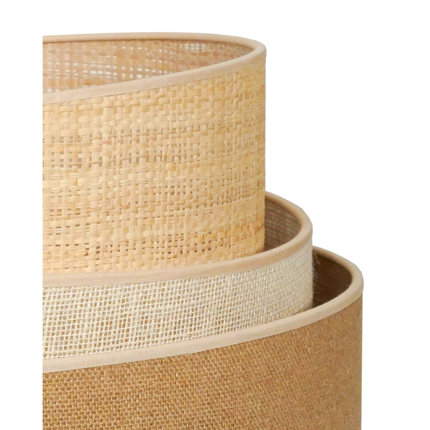 Duolla - Настольная лампа YUTE TRIO 1xE27/15W/230V диаметр 25 см коричневый/серый/бежевый