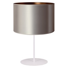 Duolla - Настольная лампа CANNES 1xE14/15W/230V 20 см серебряный/медь/белый