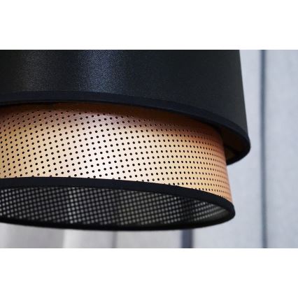Duolla - Підвісна люстра BELL SHINY 1xE27/15W/230V діаметр 25 см чорний/мідний