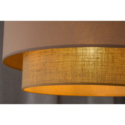 Duolla - Підвісна люстра BOHO 1xE27/15W/230V діаметр 45 см бежевий/коричневий