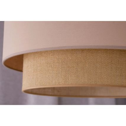 Duolla - Підвісна люстра BOHO 1xE27/15W/230V діаметр 45 см бежевий/коричневий