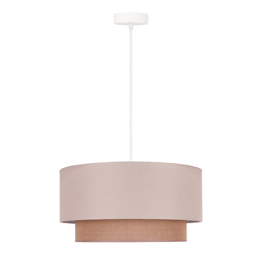 Duolla - Підвісна люстра BOHO 1xE27/15W/230V діаметр 45 см бежевий/коричневий