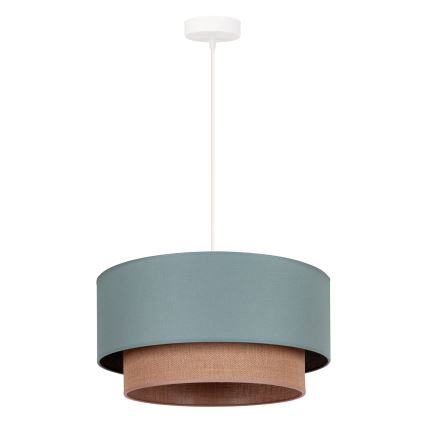 Duolla - Підвісна люстра BOHO 1xE27/15W/230V діаметр 45 см зелений/коричневий