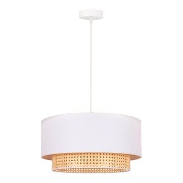 Duolla - Підвісна люстра BOHO 1xE27/15W/230V ⌀ 45 см кремовий/ротанґ