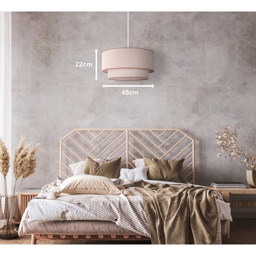 Duolla - Підвісна люстра BOHO 1xE27/40W/230V діаметр 45 см бежевий