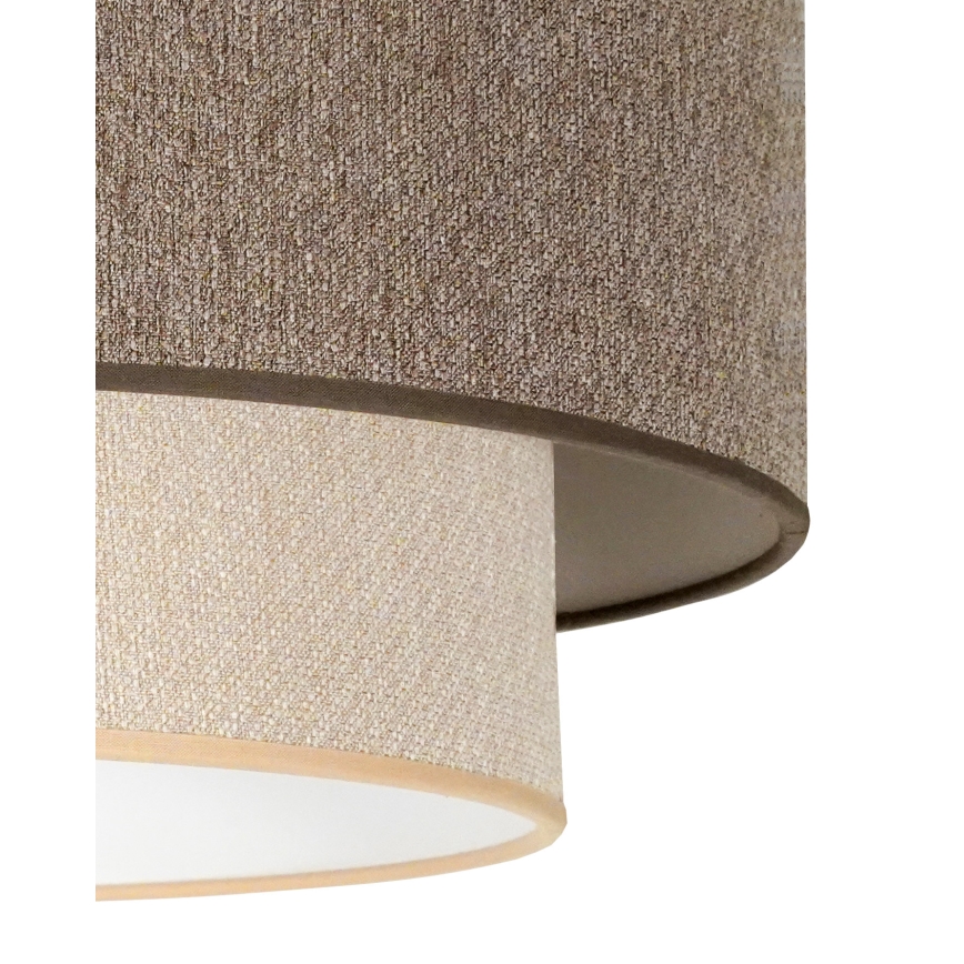 Duolla - Підвісна люстра BOHO ECO RECYCLING 1xE27/15W/230V діаметр 45 см коричневий/кремовий