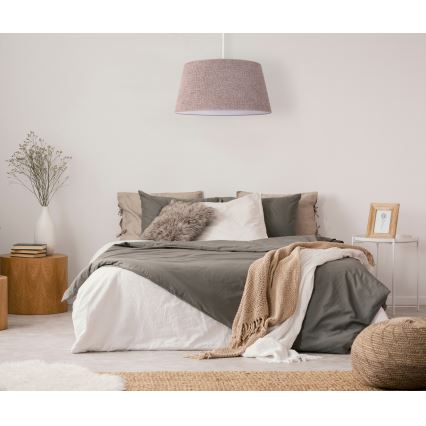 Duolla - Підвісна люстра BOUCLE 1xE27/15W/230V діаметр 50 см коричневий