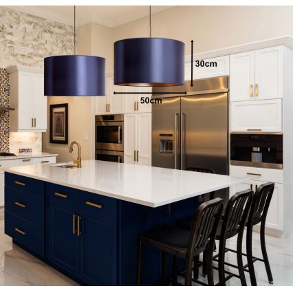 Duolla - Підвісна люстра CANNES 1xE27/15W/230V діаметр 50 см чорний/мідний