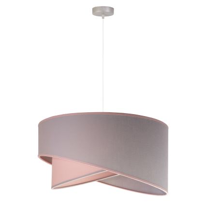 Duolla - Підвісна люстра CELLO 1xE27/40W/230V діаметр 45 см рожевий