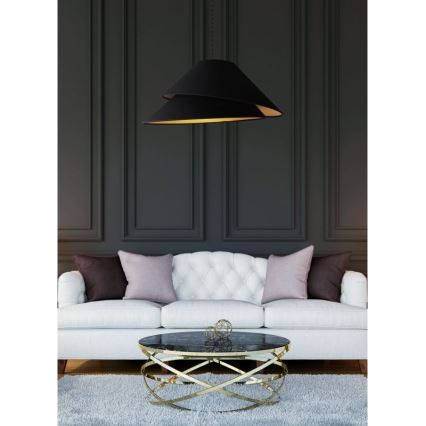 Duolla - Підвісна люстра COCO 1xE27/40W/230V діаметр 50 см чорний