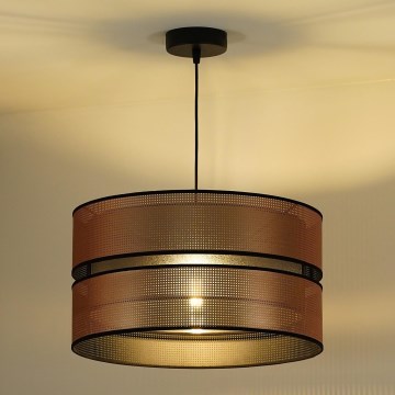 Duolla - Підвісна люстра COPPER SHINY 1xE27/15W/230V діаметр 40 см мідний/чорний