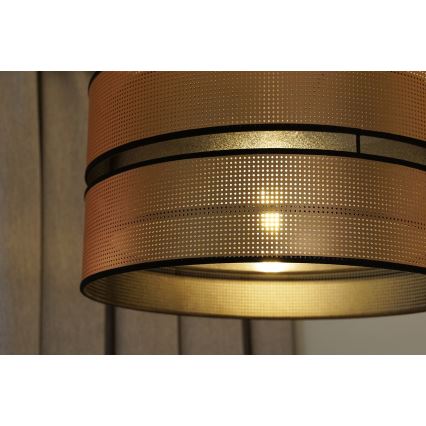Duolla - Підвісна люстра COPPER SHINY 1xE27/15W/230V діаметр 40 см мідний/чорний