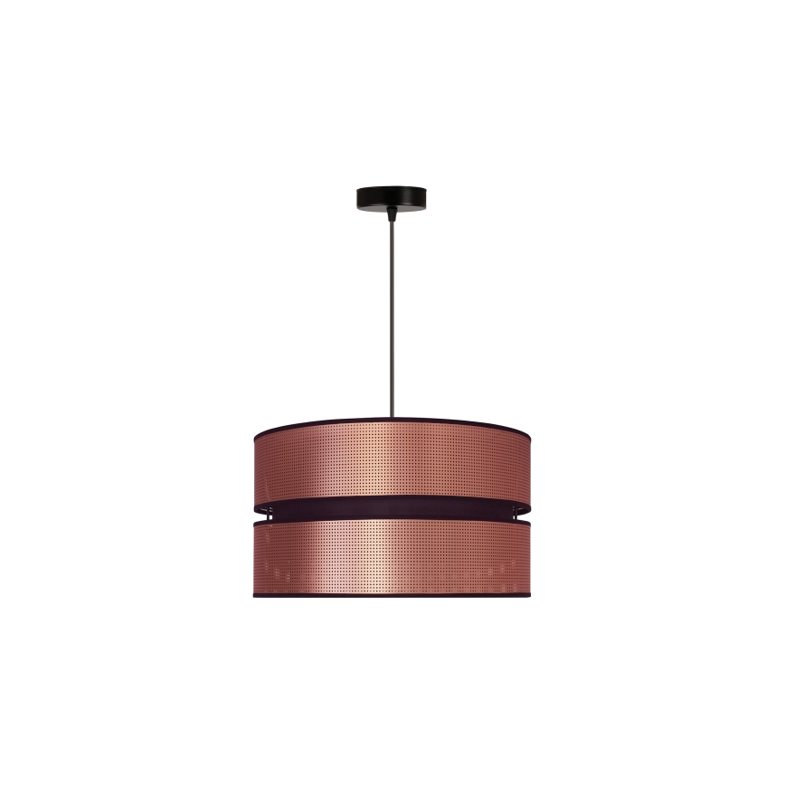 Duolla - Підвісна люстра COPPER SHINY 1xE27/15W/230V діаметр 40 см мідний/чорний