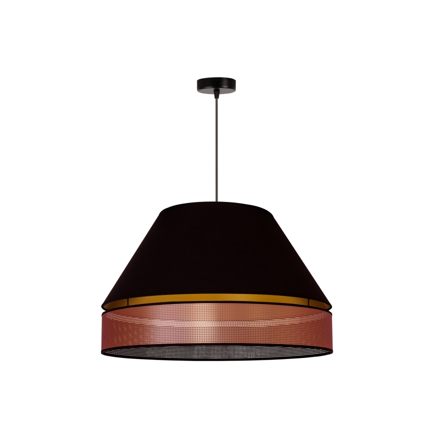 Duolla - Підвісна люстра COPPER SHINY 1xE27/15W/230V діаметр 60 см чорний/мідний
