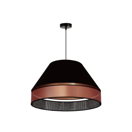 Duolla - Підвісна люстра COPPER SHINY 1xE27/15W/230V діаметр 60 см чорний/мідний
