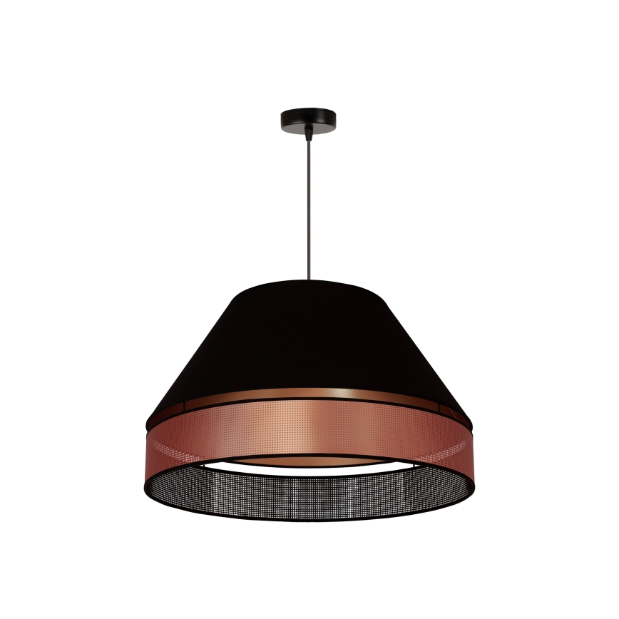 Duolla - Підвісна люстра COPPER SHINY 1xE27/15W/230V діаметр 60 см чорний/мідний