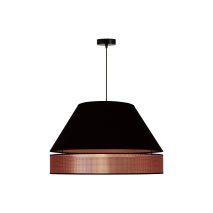 Duolla - Підвісна люстра COPPER SHINY 1xE27/15W/230V діаметр 60 см чорний/мідний