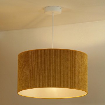 Duolla - Підвісна люстра CORDUROY 1xE27/15W/230V діаметр 40 см жовтий