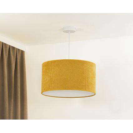 Duolla - Підвісна люстра CORDUROY 1xE27/15W/230V діаметр 40 см жовтий