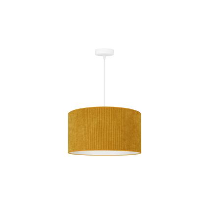 Duolla - Підвісна люстра CORDUROY 1xE27/15W/230V діаметр 40 см жовтий