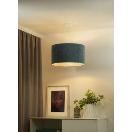 Duolla - Підвісна люстра CORDUROY 1xE27/15W/230V світла діаметр 40 см синій