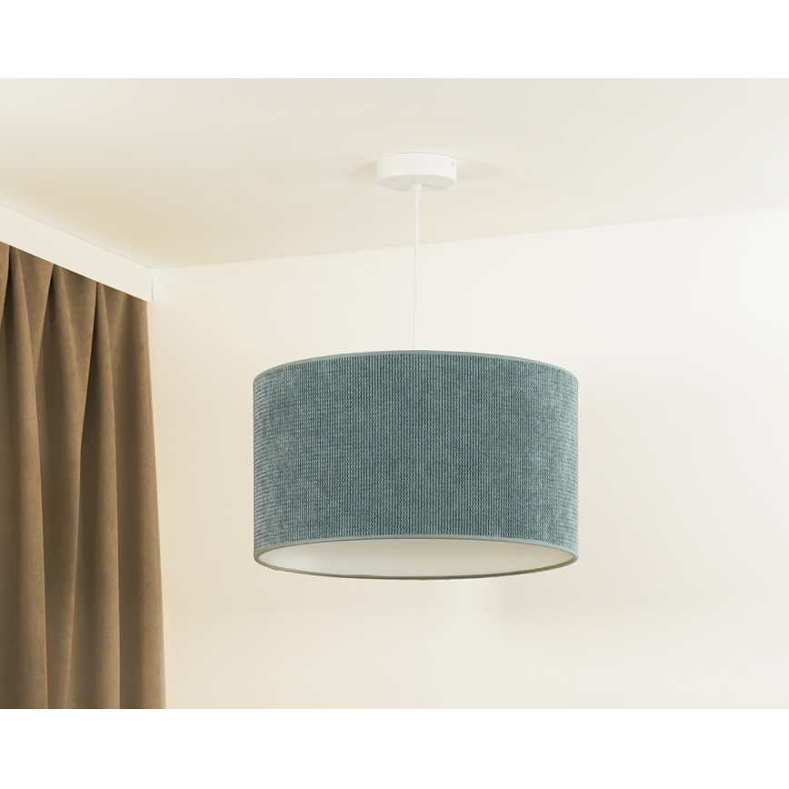 Duolla - Підвісна люстра CORDUROY 1xE27/15W/230V світла діаметр 40 см синій