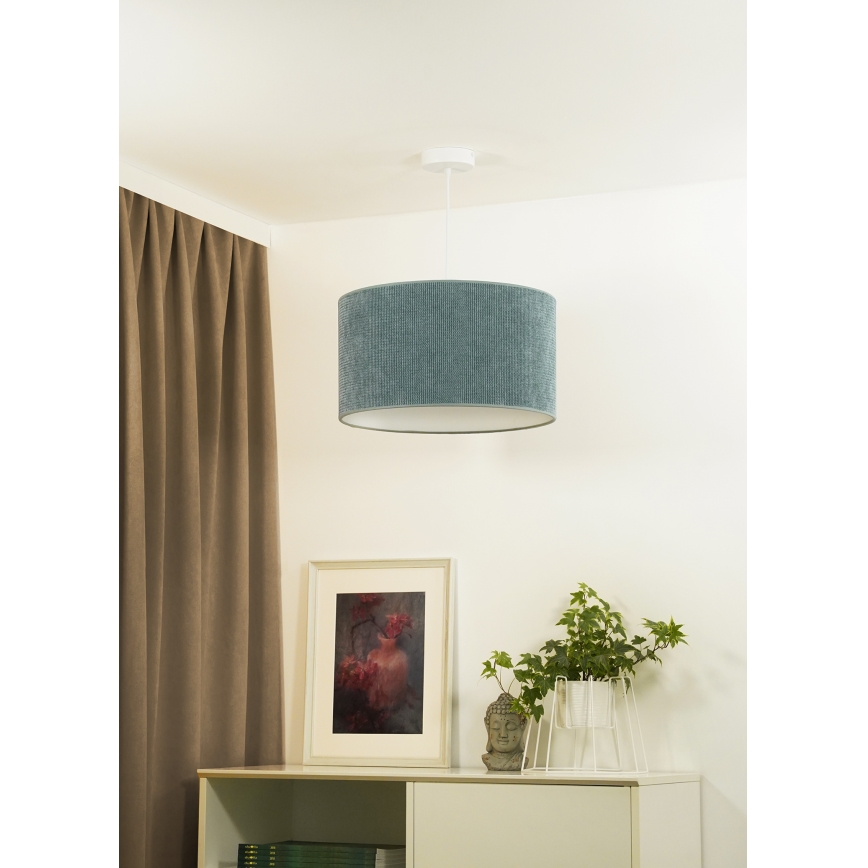Duolla - Підвісна люстра CORDUROY 1xE27/15W/230V світла діаметр 40 см синій