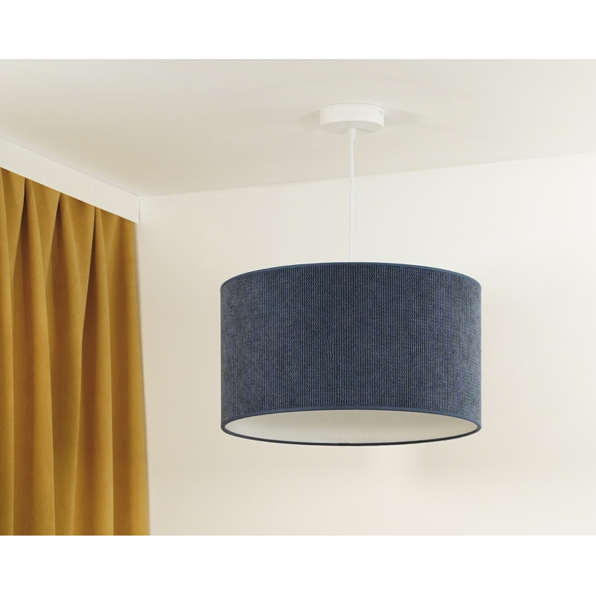 Duolla - Підвісна люстра CORDUROY 1xE27/15W/230V темна діаметр 40 см синій