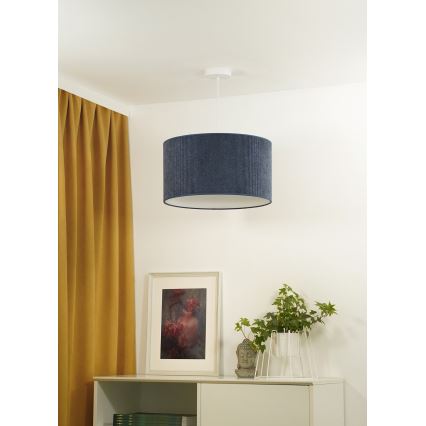 Duolla - Підвісна люстра CORDUROY 1xE27/15W/230V темна діаметр 40 см синій
