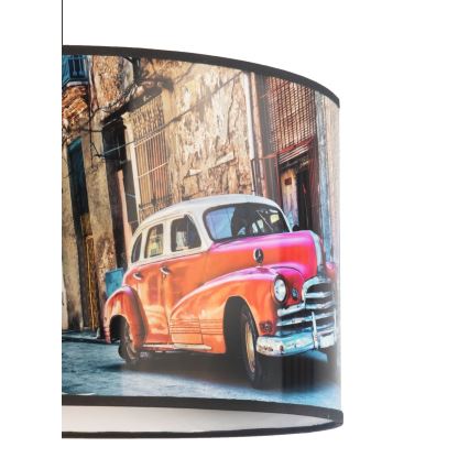 Duolla - Підвісна люстра CUBA ЧЕРВОНИЙ 1xE27/15W/230V діаметр 35 см