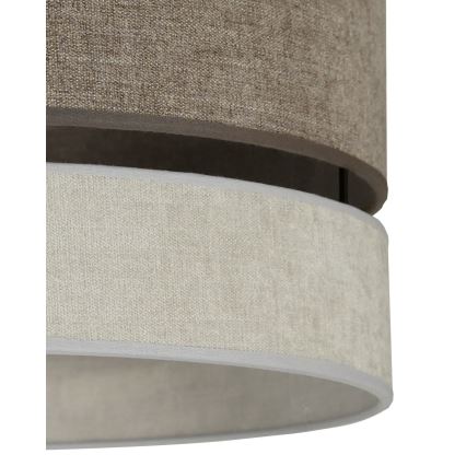 Duolla - Підвісна люстра DOUBLE 1xE27/15W/230V діаметр 40 см коричневий/сірий