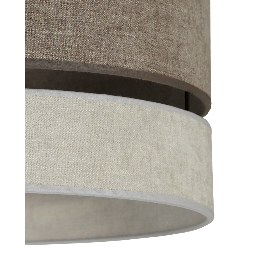 Duolla - Підвісна люстра DOUBLE 1xE27/15W/230V діаметр 40 см коричневий/сірий