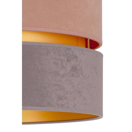 Duolla - Підвісна люстра DUO 1xE27/15W/230V діаметр 40 см бежево-сірий