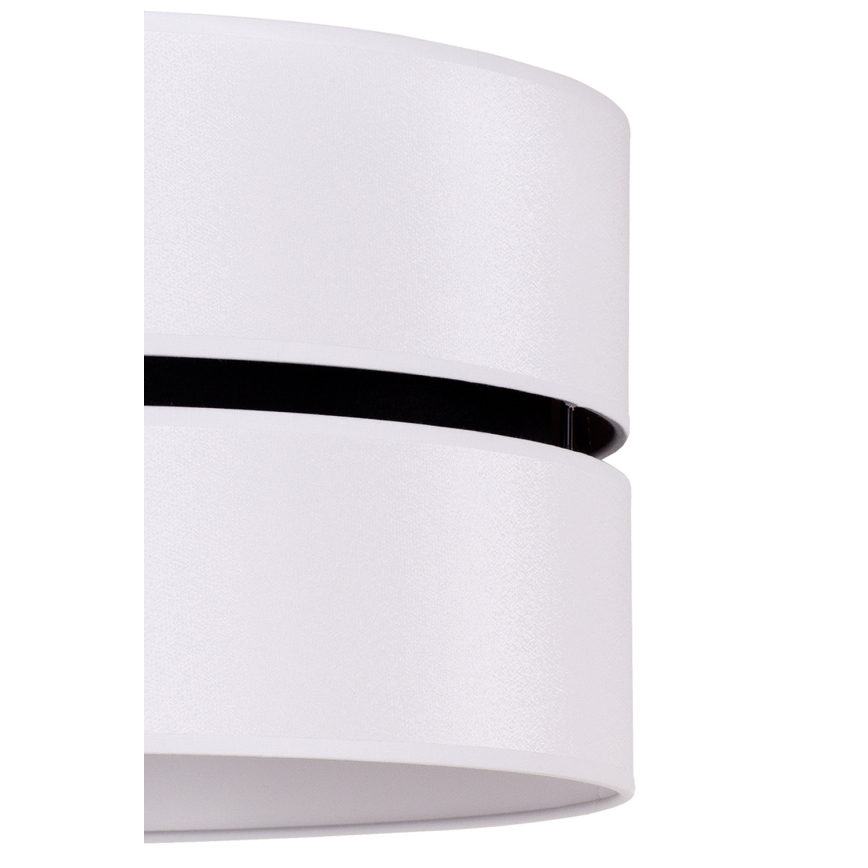 Duolla - Підвісна люстра DUO 1xE27/15W/230V діаметр 40 см білий/чорний