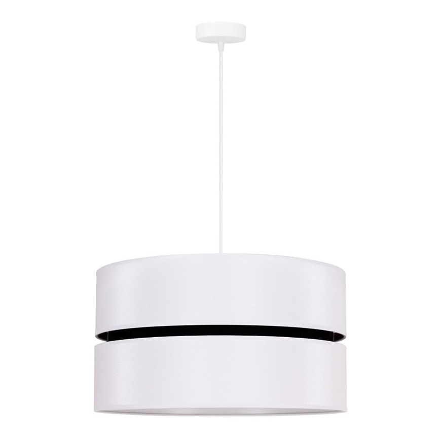Duolla - Підвісна люстра DUO 1xE27/15W/230V діаметр 40 см білий/чорний