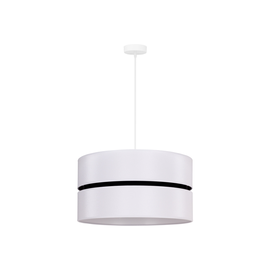 Duolla - Підвісна люстра DUO 1xE27/15W/230V діаметр 40 см білий/чорний