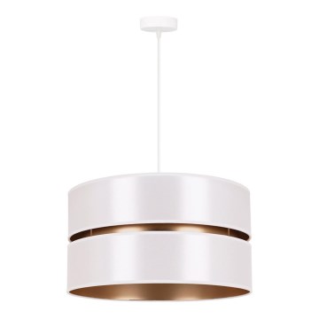 Duolla - Підвісна люстра DUO 1xE27/15W/230V діаметр 40 см білий/золотий